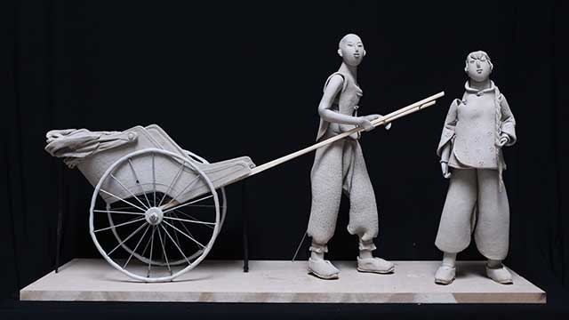 窑火煅情郭宝寨赵丛敏雕塑作品展戏曲篇
