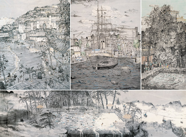 南象北相——林容生,方向,丘挺山水画展