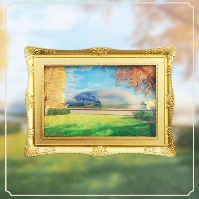 国家大剧院之秋金属流沙冰箱贴