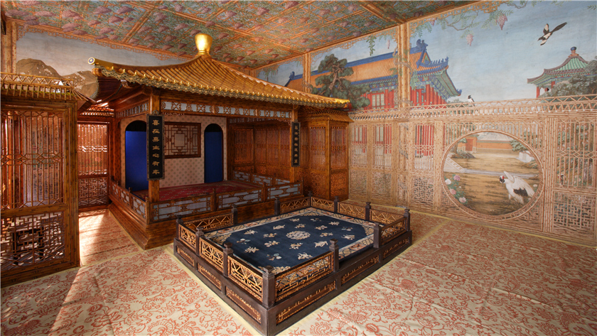 小型戏台(室内):宁寿宫倦勤斋,景祺阁,重华宫风雅存.
