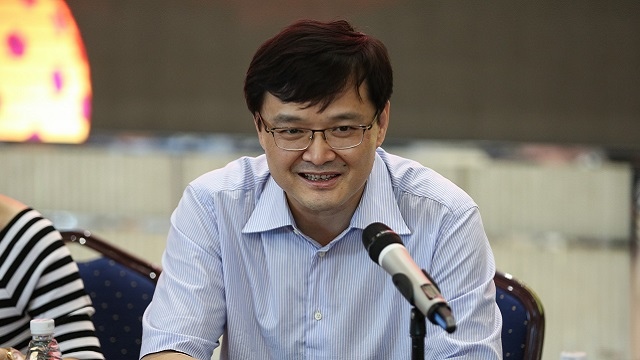 国家大剧院副院长李志祥在会上发言 高尚/摄